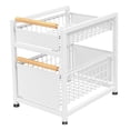 thumbnail image 4 of Estante de Almacenamiento de Cocina Estante Organizador Bajo Fregadero con Cajón Deslizable Cesta Metálica Resistente para Cocina Baño Despensa Armari, 4 of 9