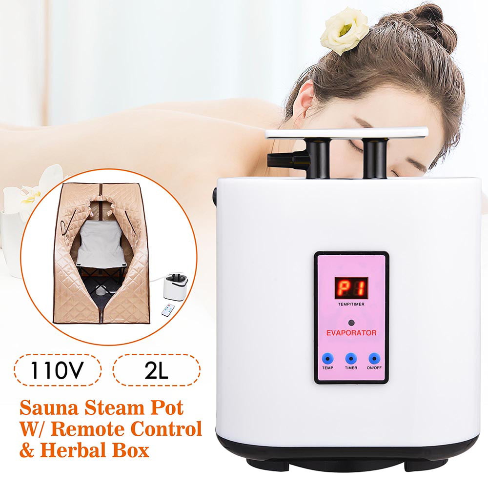 Portable Personal Steam Sauna Spa,Foldable Lightweight Steam Saunas 2L & 800W Steam Generator with Protection,Bag Included,Steam Sauna with Remote Control for Recovery Wellness Relaxation