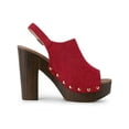 thumbnail image 3 of BLISSFUL STEP Valentine's Women's Shoes Chunky Heel Buckle Slingback Chunky Platform Sandals Red 6.5, 3 of 8