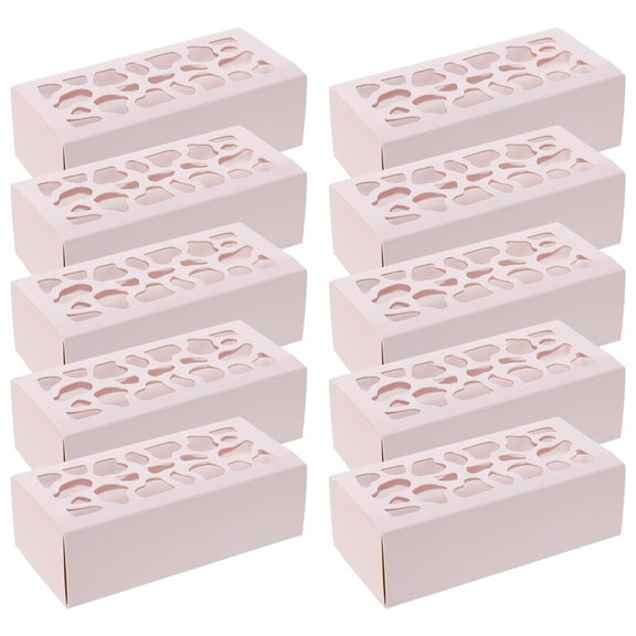 OUNONA Boxes Box Packing Chocolate Strawberry Packaging Dessert Macaron Cake Window Macroon Covered Clearmacaroon Macron