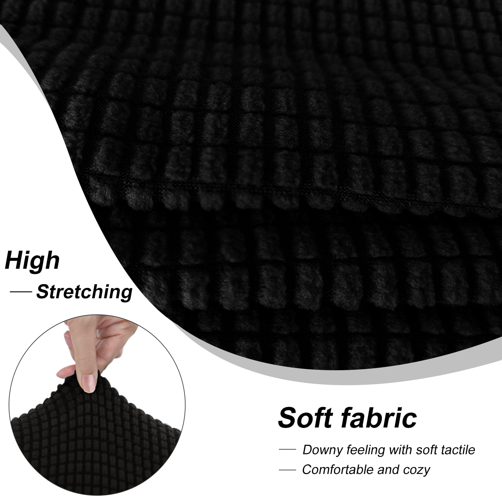 Luxshare Home Stretch Oversized Sofa Slipcovers Couch Cover for 3 Cushion Furniture Protector Pet Washable Non Slip cover(XL Sofa/Black)