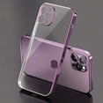 thumbnail image 2 of Étui Transparent de Luxe pour iPhone 11 12 13 14 Pro Max Cadre Carré Silicone X XR TP Max 8 7 Plus Étui Arrière Transparente, 2 of 5