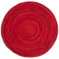 thumbnail image 2 of SAFAVIEH Braided Calvin Transitional Cotton Reversible Area Rug, Red, 6' x 6' Round, 2 of 11