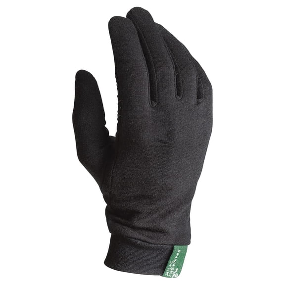 Swarovski Optik ML Merino Liner Glove, Black, Merino Wool, Touchscreen Compatible, Non-Slip Grip (5610679)