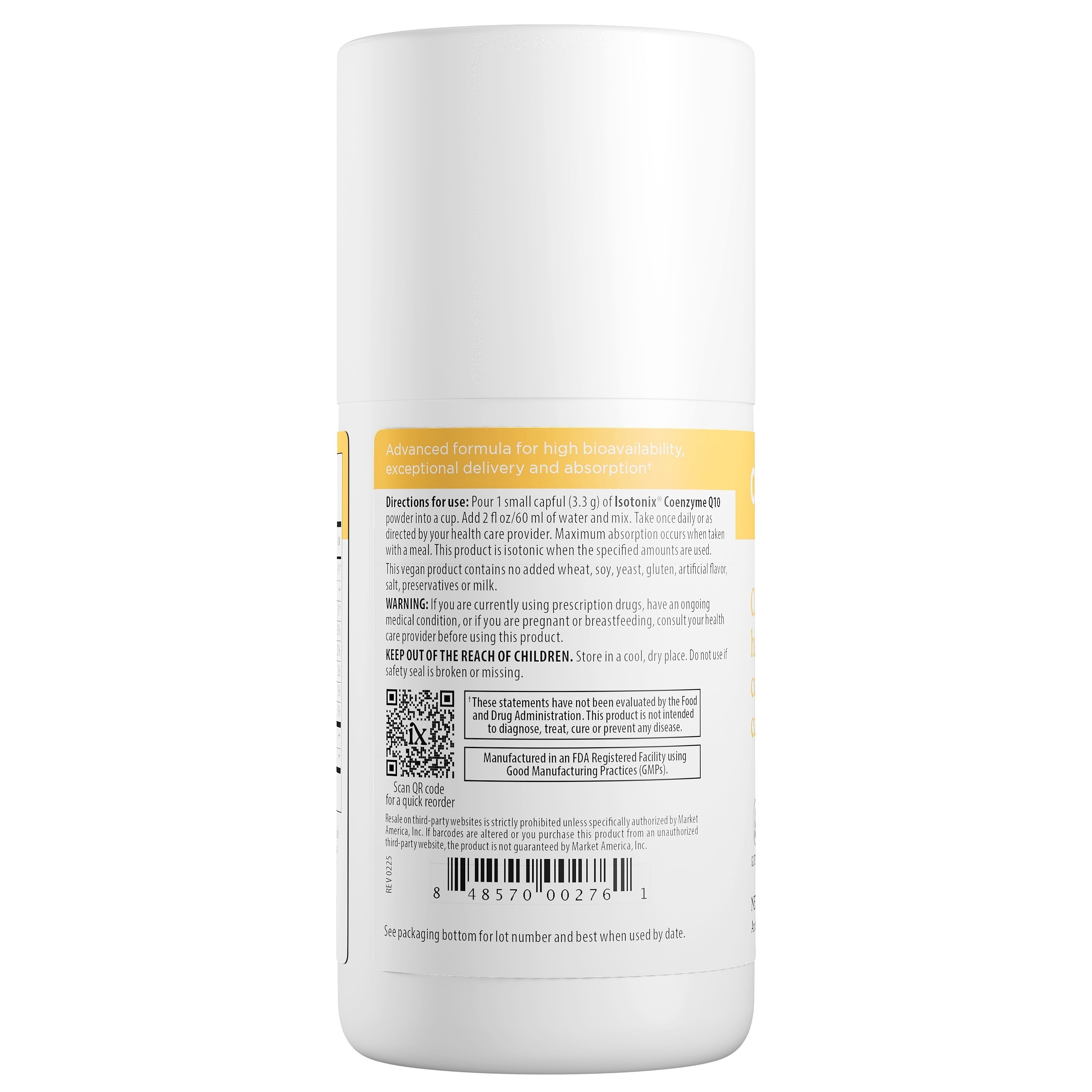 Isotonix CoQ10 Supplement - High Absorption Coenzyme Q10 for Heart Health, Energy, and Antioxidant Support - Ubiquinone CoQ10, Vitamin Q10 Supplement, 30 servings
