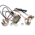 thumbnail image 2 of MYG Electric Guitar Wiring Harness Kit 3 Way Toggle Switch 1 Volume 1 Tone 500K Pots, 2 of 9