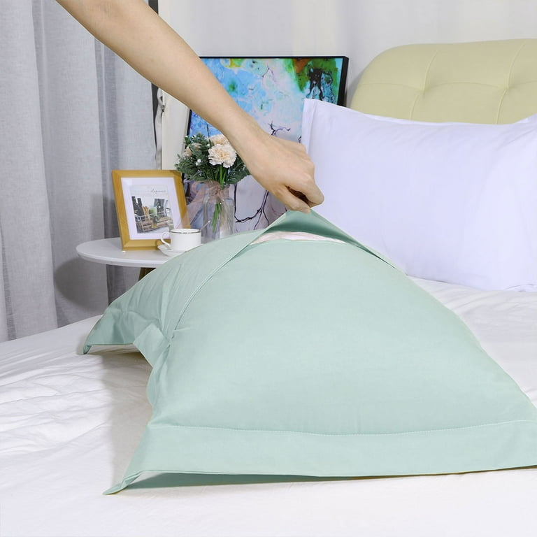 Mint green pillow shams cheap