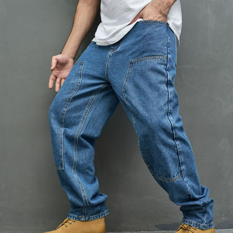 Hvyesh Men's Baggy Jeans Hip Hop Jeans Loose fit 90s Vintage Hvyesh Men's Baggy Jeans Hip Hop Jeans Loose fit 90s Vintage