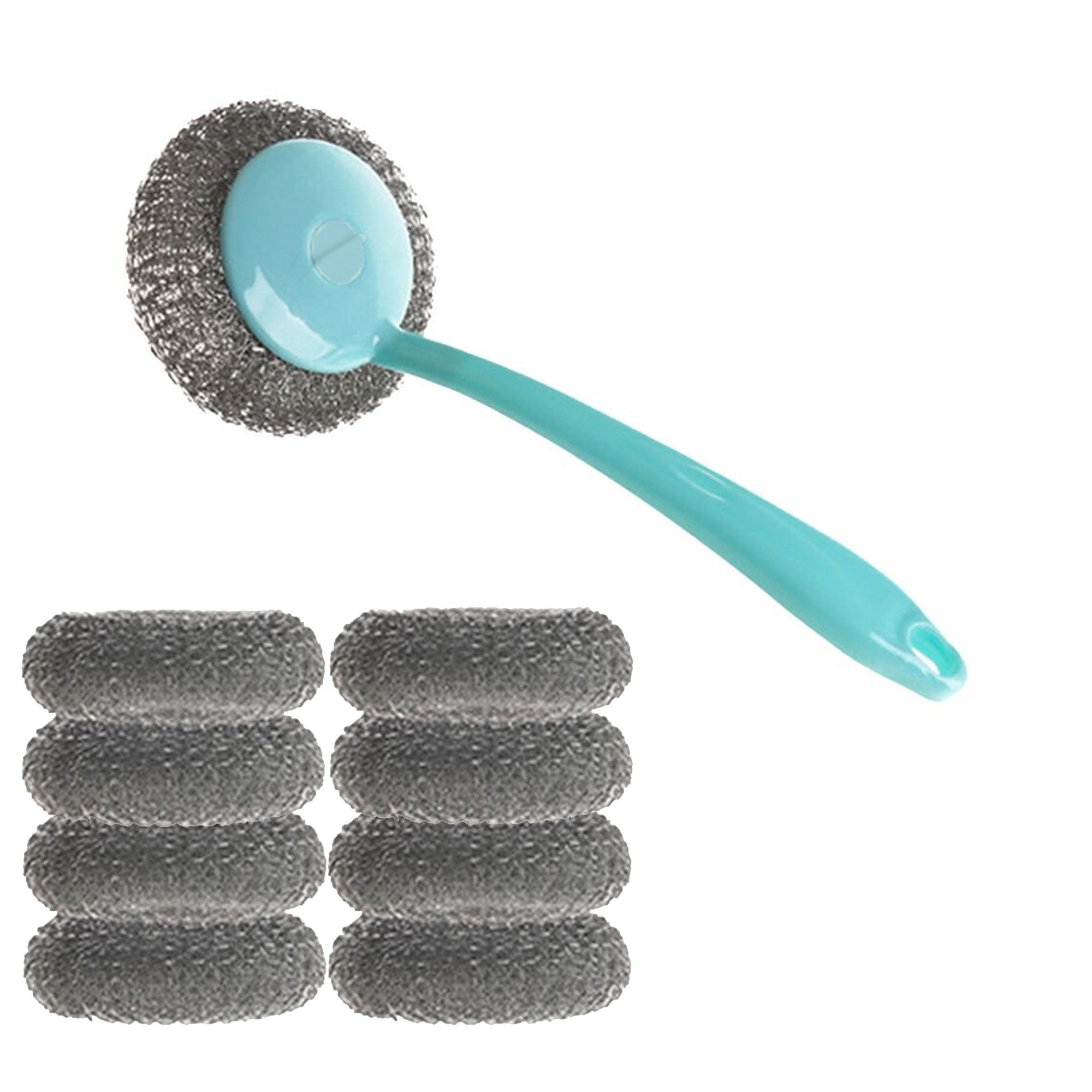 Wideskall 9 Pcs Kitchen Cleaning Stainless Steel Sponge Scrubbers with