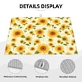 thumbnail image 3 of Sikiie European-style Pattern Sunflower Dish Drying Mat, Kitchen Counter Mat, Self Drying Mat for Kitchen Counter Dish Drying Pad ,for Dishes, Utensils, Pots and Pans（24" x 18"）, 3 of 7