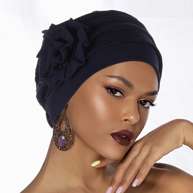 Turban Ethnique Bohème Floral pour Femmes Cancer