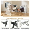 thumbnail image 6 of Gymax 2-Tier Folding Clothes Drying Rack Laundry Drying Rack Laundry Drying Rack Metal, 6 of 10