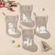 thumbnail image 3 of 4 suministros de decoración navideña Santa Claus calcetines colgantes de Navidad bolsas de regalo bolsas de dulces para árbol de Navidad, 3 of 5