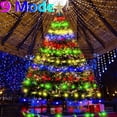 thumbnail image 2 of Decoración navideña para interiores y exteriores, estrella de cascada, luz superior para árbol de Navidad, guirnalda de hadas, 280/400 LED, novedad, 2 of 4