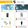 thumbnail image 4 of Christmas Color Changing Fairy String Lights 17 Feet 50 Led Twinkle Lights USB Operated Silver Wire Starry Lights with Remote and Adapter Firefly Lights for Room Party Wedding Indoor Decor (33 ft), 4 of 5
