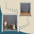 thumbnail image 5 of Petsfit Outdoor Cat House, Weatherproof Cat Shelter with Escape Door for Winter, Suitable for Small Animals, Grey, 5 of 9