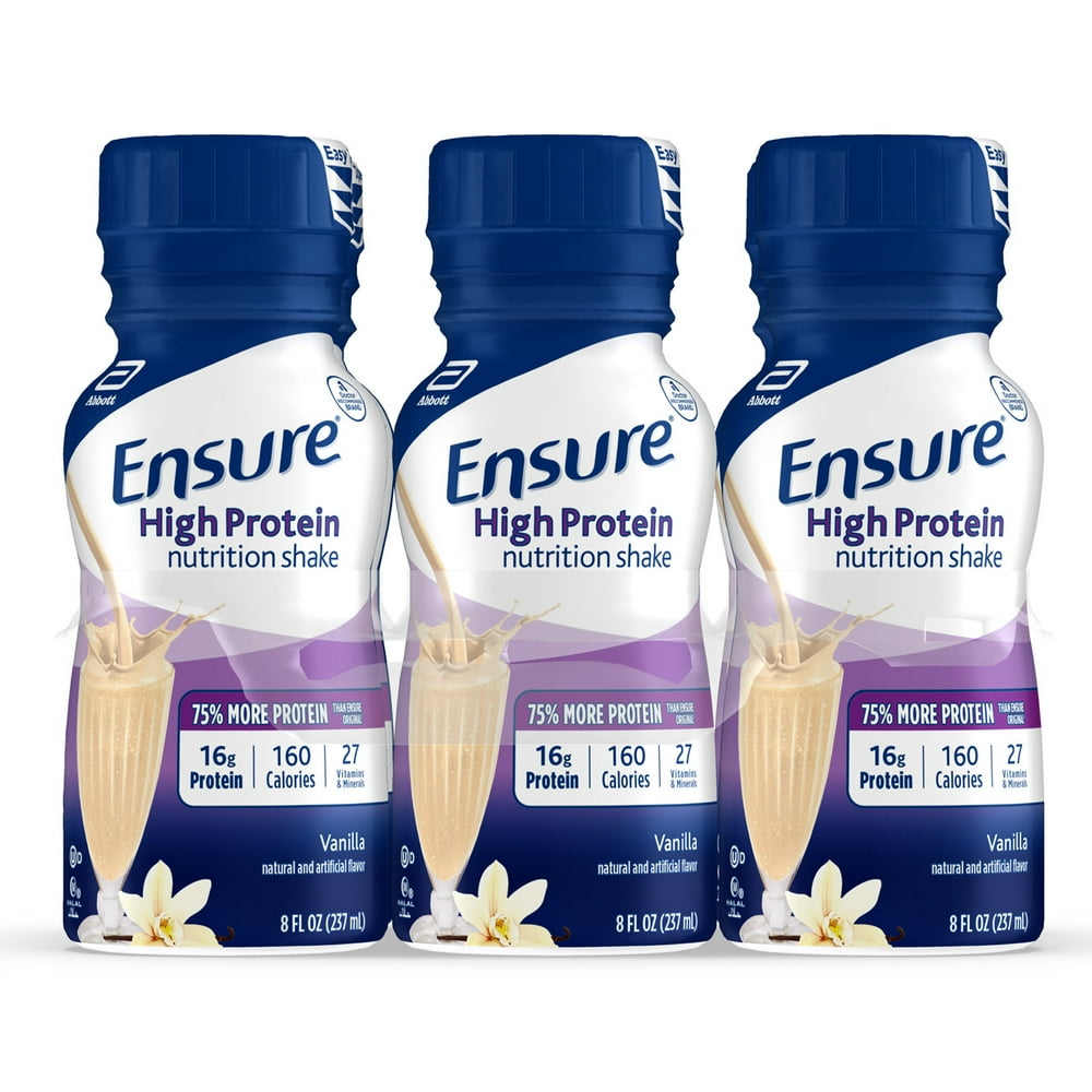 Ensure High Protein Nutritional Shake, 16g Protein, Vanilla, 8 fl oz