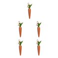 thumbnail image 1 of Tholdsy Holiday Decorations Artificial Decorative Supply Easter Ornaments Festival Supplies Carrots Pendants Toys Decor Household Naranja 5Conjunto, 1 of 6