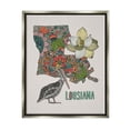 thumbnail image 5 of Stupell Industries Blooming Louisiana Magnolia State Pelican Intricate Patterns Graphic Art Luster Gray Floating Framed Canvas Print Wall Art, Design by Valentina Harper, 5 of 5
