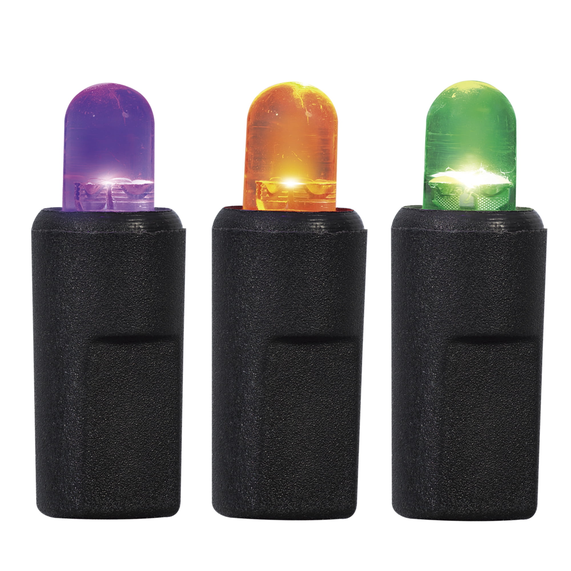 Orange and Multicolor Lights, 100CT, Dome LED, 8-Function Color Sync, 19.5ft, Halloween Indoor/Outdoor, by Way To Celebrate