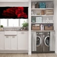 thumbnail image 5 of LALILO Kitchen Curtain Valance Red Color Fish Fish Rod Pocket Window Curtain 52"x 18" Set of 2, 5 of 7
