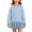 Blue-15, variant on Mitankcoo Girls Sweatshirt Dress Long Sleeve Crew Neck Tunic Dresses with Pleated Skirt Hem for Fall Casual Daily 1-10Y