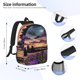 thumbnail image 5 of Easygdp Starry Night Purple Irises Mochila Ligera de 15 Pulgadas para Estudiantes, Mochila Cómoda para la Escuela y Viajes, Correas Ajustables, 5 of 6