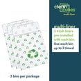 thumbnail image 6 of Clean Cubes Multi 30-Gallon Pop-Up Trash Bins, 3-Pack, Recycle – Disposable, Collapsible, with Fitted Trash Bags, 6 of 7