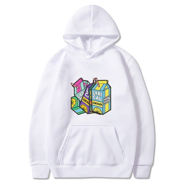Lyrical Lemonade Lemon Print Plus Velvet Hooded Sweatshirt For Men And Women