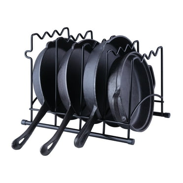 SunnyPoint Heavy Duty Kitchen Countertop Cabinet Pantry Pan, Pot Lid, and Pot Organizer Rack Holder, Bronze