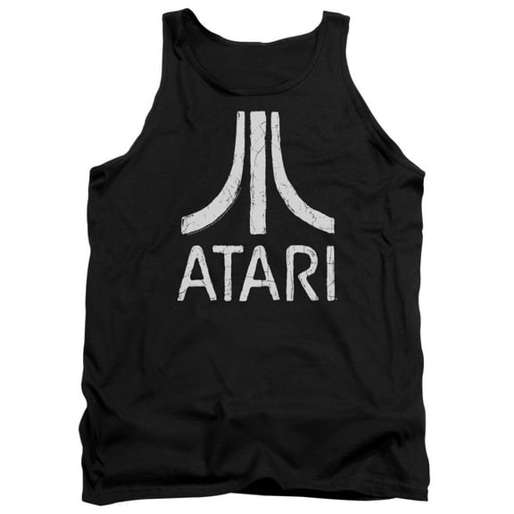 Atari Men's  Rough Logo Mens Tank Black