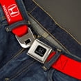 thumbnail image 2 of Honda Belt, Seatbelt Buckle Belt, Honda Logo Red White, 30 to 44 Inches, 2 of 9
