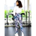 thumbnail image 3 of Set De 2 Leggings Unitalla Casual o Deportivos Acampanados De Cintura Alta De Mujer En Color Sólido, 3 of 5
