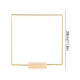 thumbnail image 2 of DIY Wreath Metal Ring With Wooden Base - Floral Arrangement for Wedding Centerpieces Table Decor and Party Ornament, 2 of 6