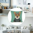 thumbnail image 3 of Dog with accessories Linen toss pillowcase Decoration pillowcase Gift preferred 24x24" Cushion cover 4 set Sofa pillowcase Sofa bedroom living room car, 3 of 8