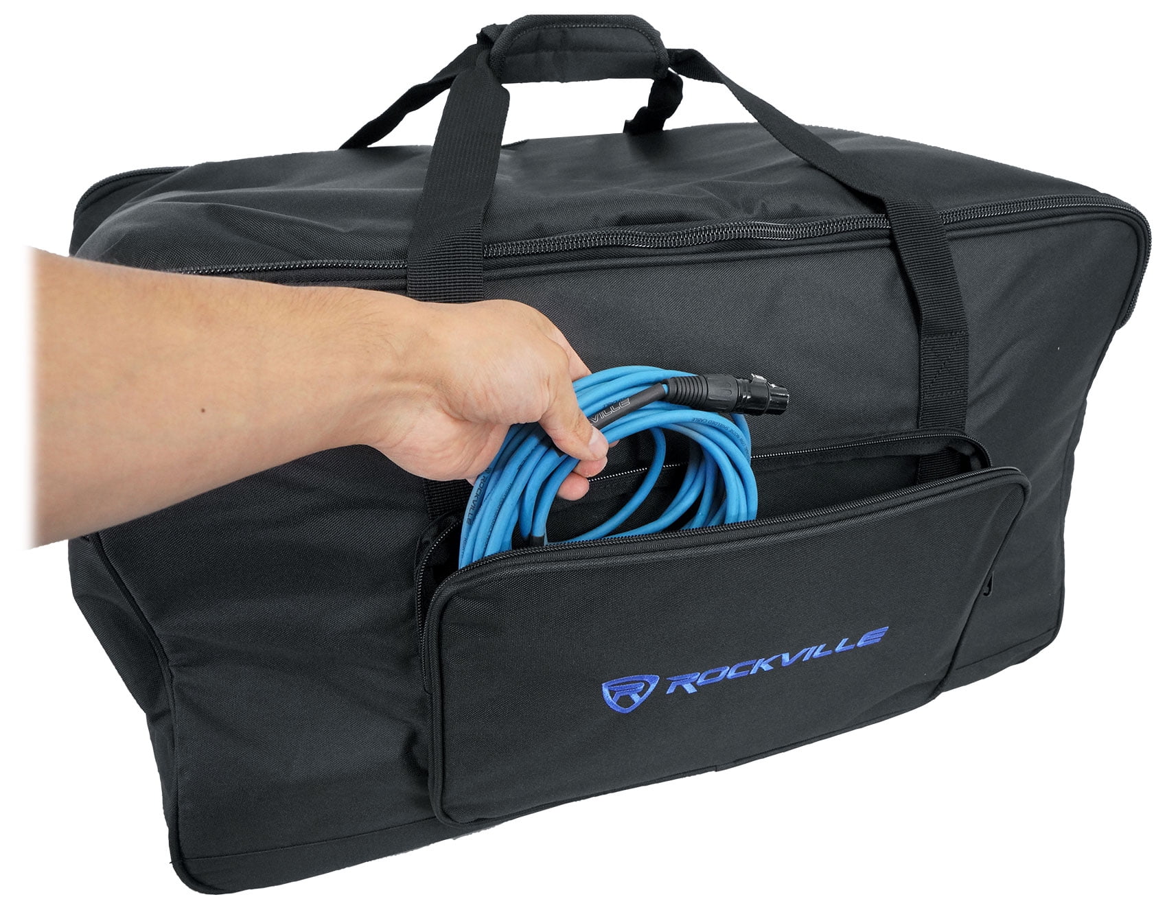 Rockville RPG12 12" Powered 800 Watt DJ PA Speaker+Carry Bag