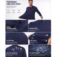 thumbnail image 7 of TELALEO 4 Pack Men's Long Sleeve UPF 50+ Sun Protection Shirts Moisture Wicking Quick Dry SPF UV T-Shirts for Workout Running Fishing Hiking Outdoor, Size XL, 7 of 7
