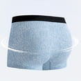 thumbnail image 5 of Aimik Hanes Men's Boxer Briefs, Breathable, Comfortable and Cotton Underwear-Light Blue L, 5 of 5