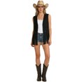 thumbnail image 3 of EYNMVR Tassel Vest Suede Cowgirl Long Fringe Waistcoat Sleeveless Cardigan Jacket Western Cowboy Outfit Hippie Vest Coat, 3 of 7