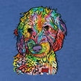 thumbnail image 2 of Dean Russo Sweet Poodle Dog Lover Mens Premium Tri Blend T-Shirt, Vintage Royal, Large, 2 of 6