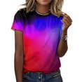 thumbnail image 3 of Colorful Dots T Shirts Basic T-Shirt Short Sleeve Ladies Tee Shirt Summer Graphic Clothing, 3 of 5