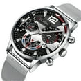 thumbnail image 5 of SUSHNAG Men'S Business Watch Fashion Sport Men'S Stainless Case Quartz Analog Wrist Watch, 5 of 9