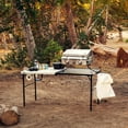 Lifetime 5 Foot FoldinHalf Camping Folding Table, Indoor/Outdoor, Pumice (280875)