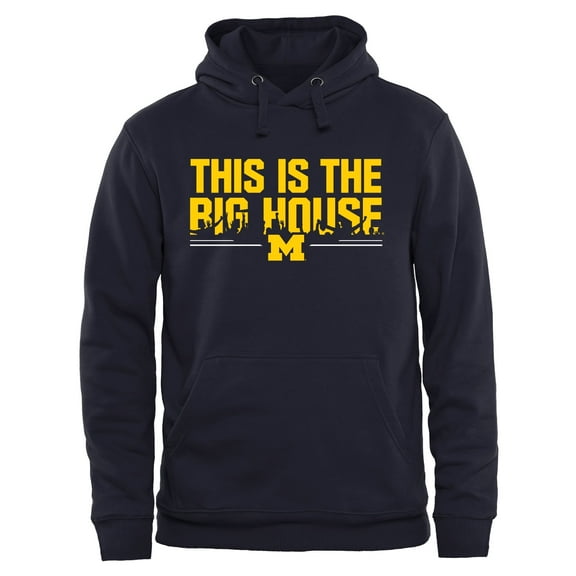 Men's Navy Michigan Wolverines Our House Pullover Hoodie