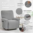 thumbnail image 2 of Ensemble de 4 Housses de Canapé, Extensibles, Relaxation Massage Inclinable, Spandex, en, 2 of 5