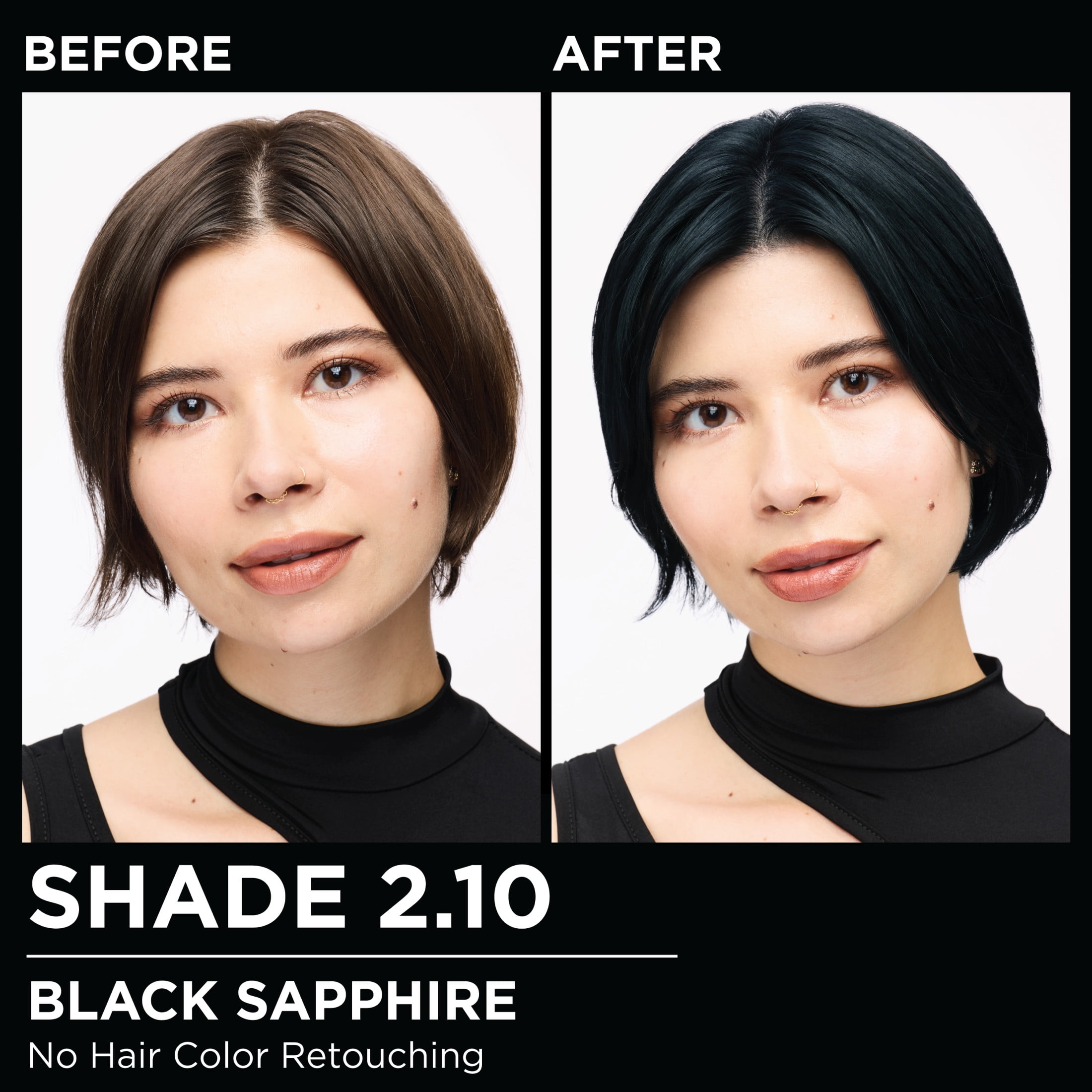 Garnier Olia Oil Powered Permanent Hair Color, 2.10 Black Sapphire