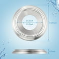 thumbnail image 2 of Lsupdaol Metal Tub Spout Cover Ring, Bathroom Faucet Remodeling Wall Plate with Foam Gasket, 1-1/2 Inch ID and 3-5/8 Inch OD(Brushed Nickel), 2 of 6
