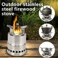 thumbnail image 3 of LELINTA Folding Portable Outdoor Camping Stove Camp Wood Stove Wood Burning Stove Camping Backpacking Camp Stove with Nylon Carry Bag, 3 of 8