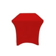 thumbnail image 3 of Your Chair Covers - Stretch Spandex 6 Ft Open Back Rectangular Table Cover Red for Wedding, Party, Birthday, Patio, etc., 3 of 3