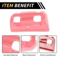 thumbnail image 4 of Unique Bargains 1 Pc Rear Window Switch Panel Trim Cover for Jeep Wrangler JL JLU 18-24 Rear Window Switch Control Panel Cover Trim Decoration ABS Pink, 4 of 6